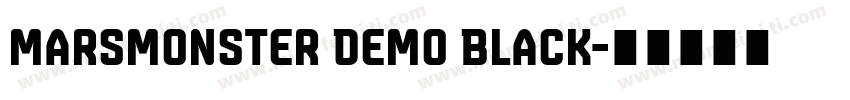 Marsmonster Demo Black字体转换